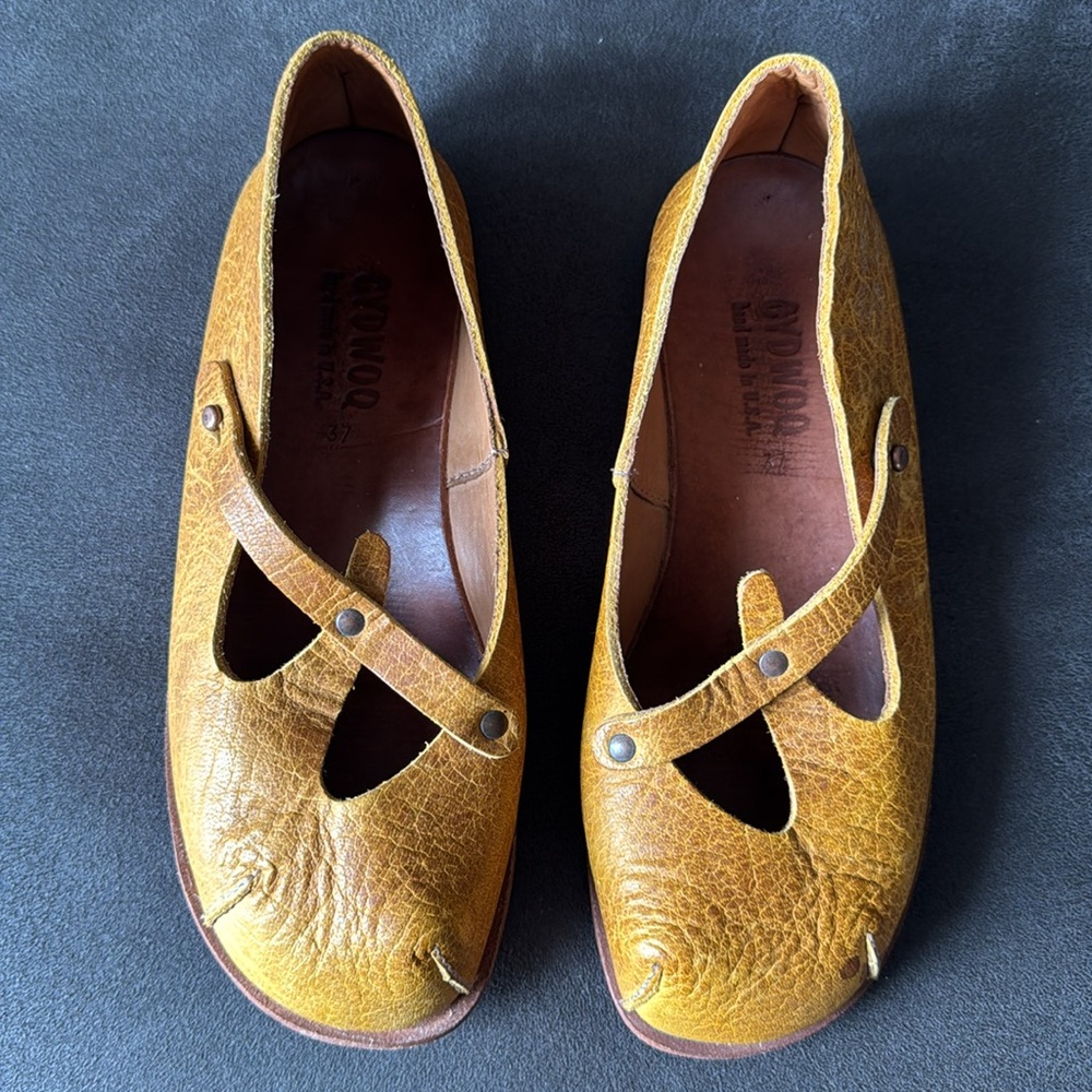 Women's Shoes Size 7/37 Leather Boho CottageCore Trendy Rare Handmade Fairycore